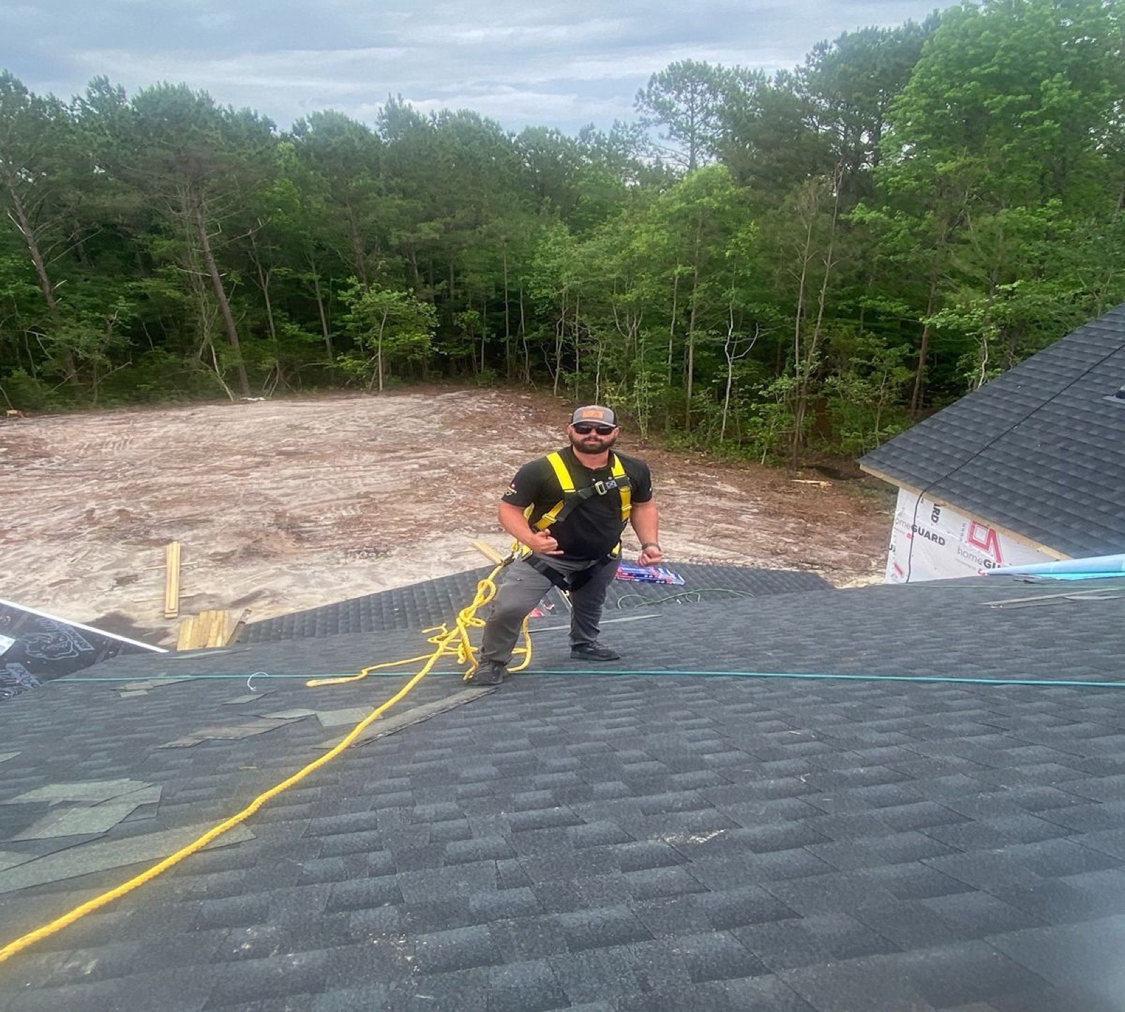 Storm-damage roof repair completed by Rayze Roofing